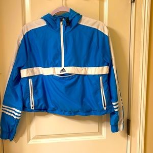 Turquoise Blue Adidas Windbreaker🦋